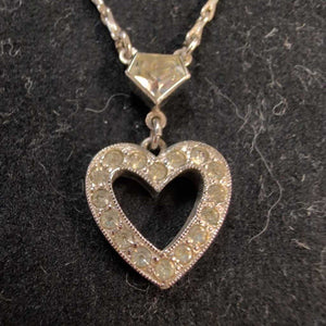 Vintage Heart Pendant on Chain
