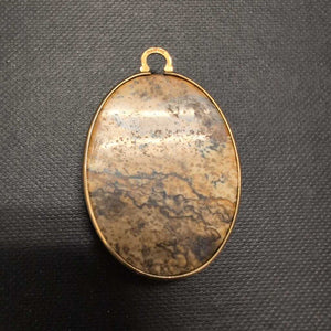 Jasper Stone Pendant w/14k GF Bezel