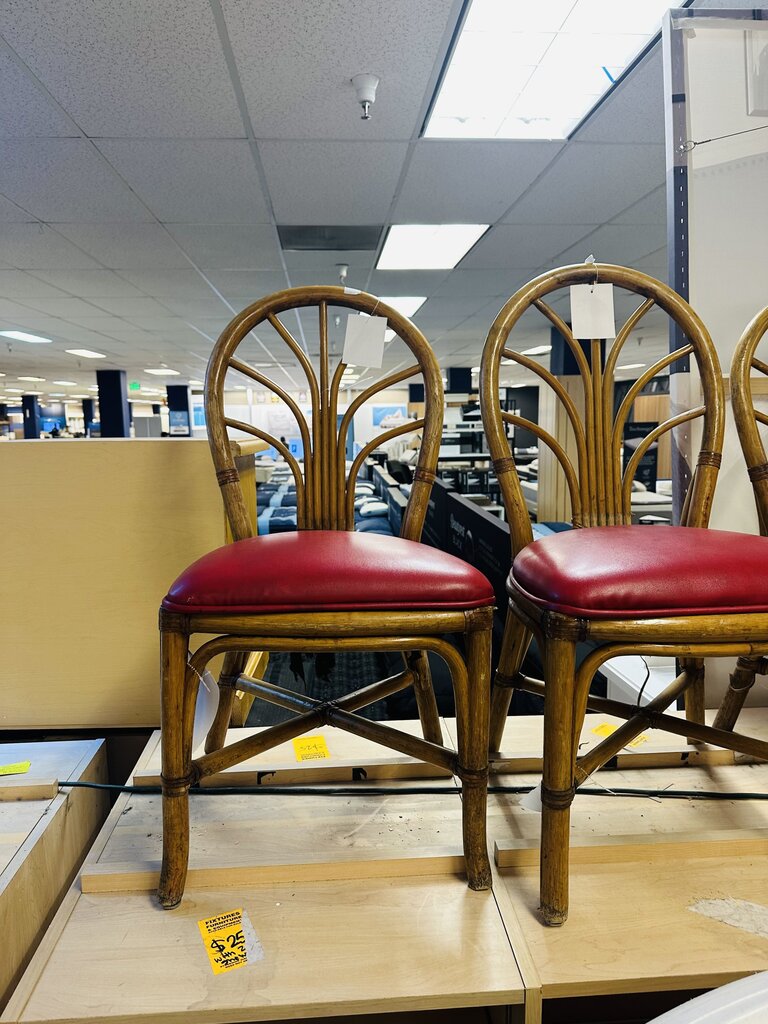 Rattan Petal Fan Back Chair (set of 6)