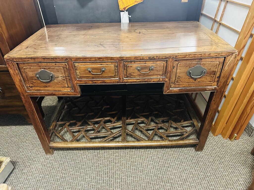 Antique Chinese Qing Dynasty Hall Table 25x48x32