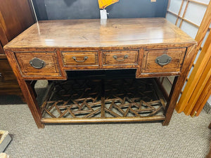 Antique Chinese Qing Dynasty Hall Table 25x48x32