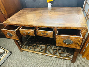 Antique Chinese Qing Dynasty Hall Table 25x48x32