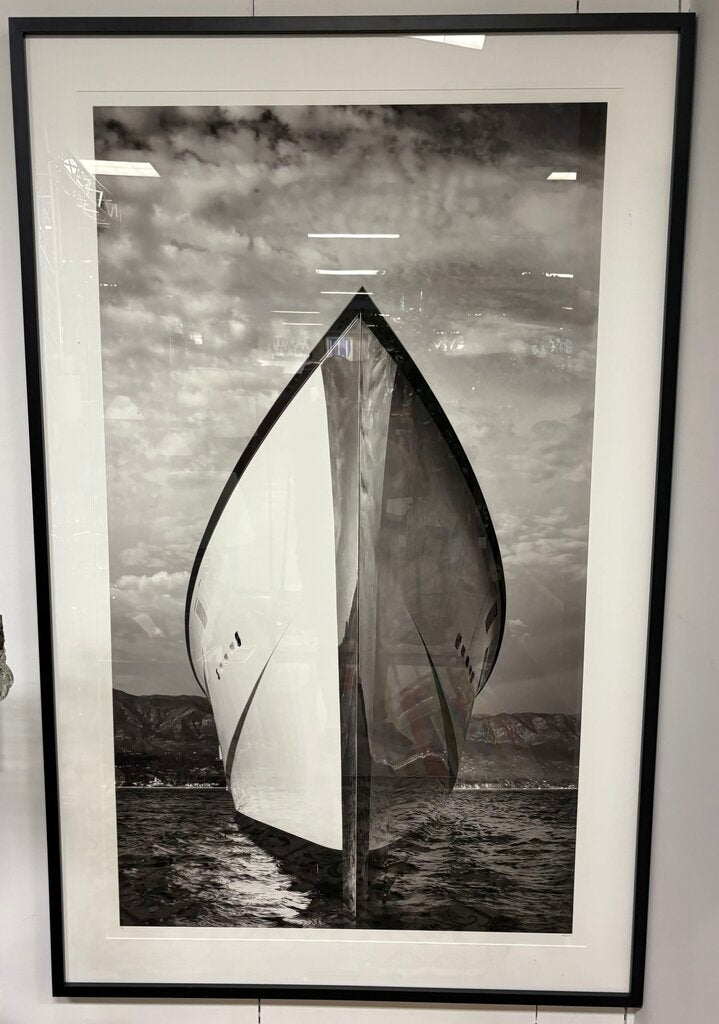 Michael Haber "Ship Lines" Over Sized B&W Photographic Print Signed Numbered Series 3/10