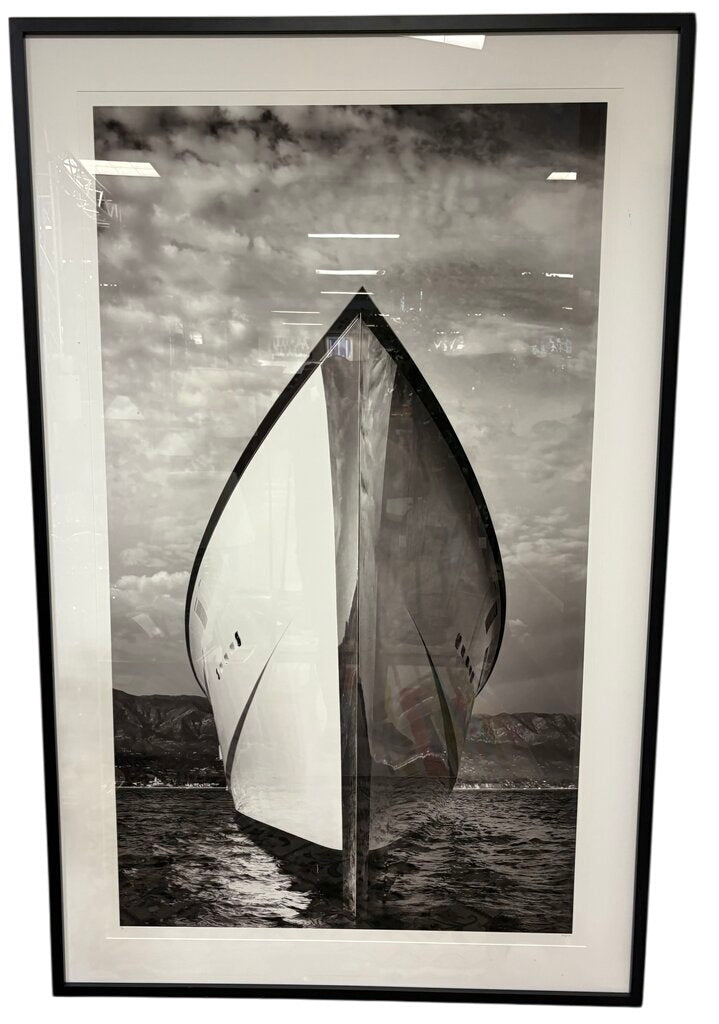Michael Haber "Ship Lines" Over Sized B&W Photographic Print Signed Numbered Series 3/10 by Miss Daisy's Consignment & Auction House