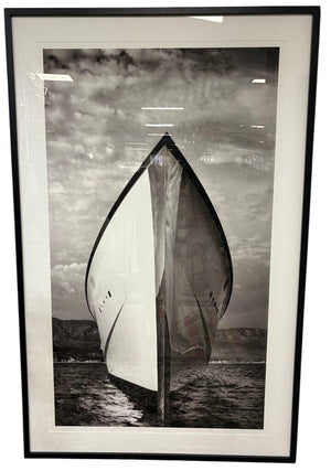 Michael Haber "Ship Lines" Over Sized B&W Photographic Print Signed Numbered Series 3/10 by Miss Daisy's Consignment & Auction House