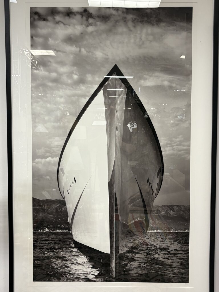 Michael Haber "Ship Lines" Over Sized B&W Photographic Print Signed Numbered Series 3/10