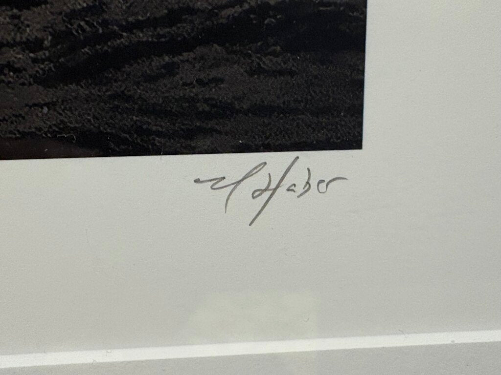 Michael Haber "Ship Lines" Over Sized B&W Photographic Print Signed Numbered Series 3/10