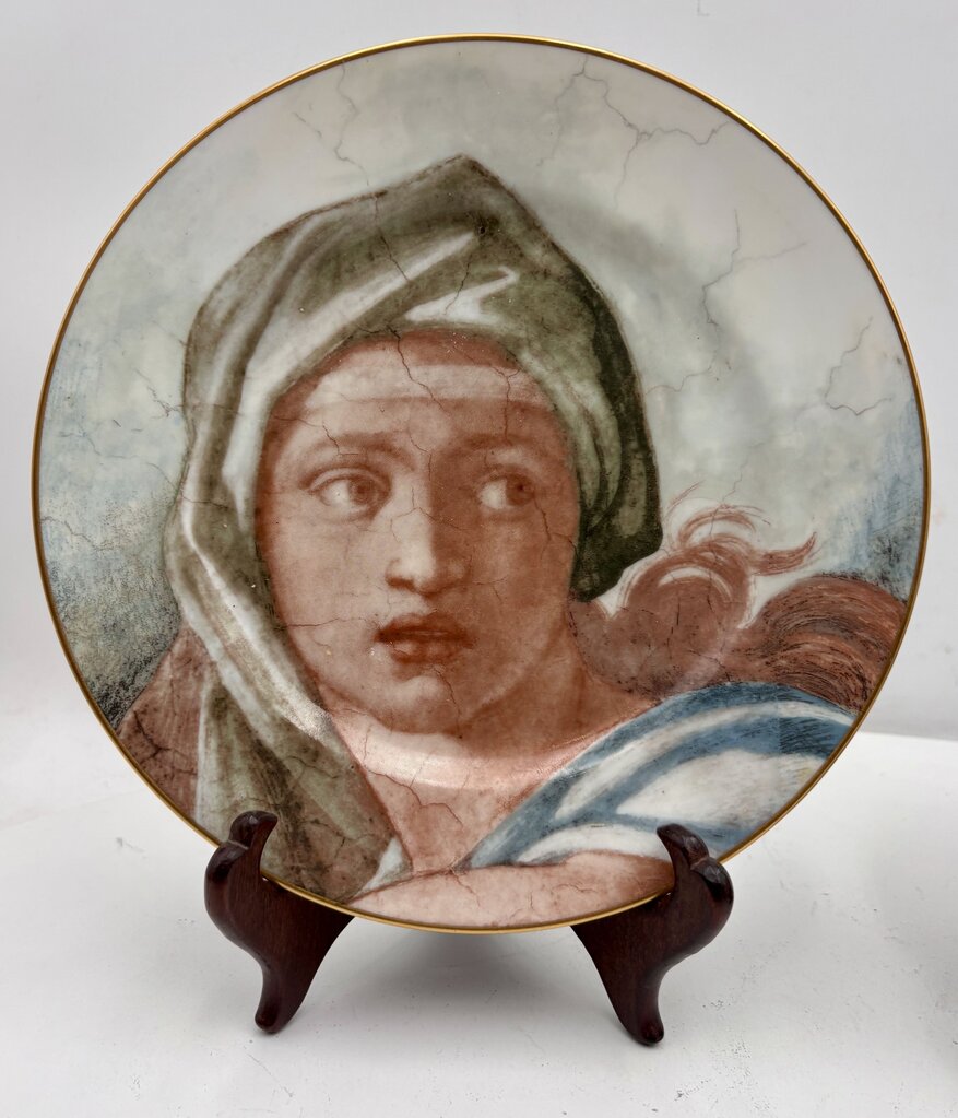 Fitz & Floyd Michael Angelo I & II Plate Set 8.25" (2Pcs)