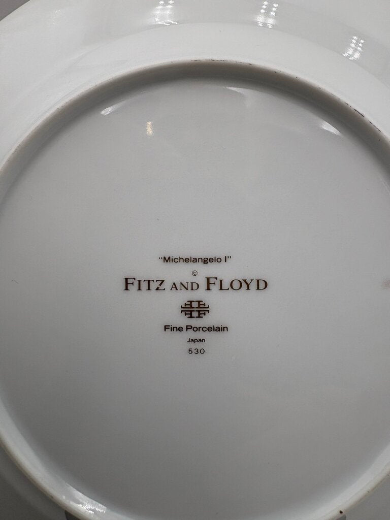 Fitz & Floyd Michael Angelo I & II Plate Set 8.25" (2Pcs)