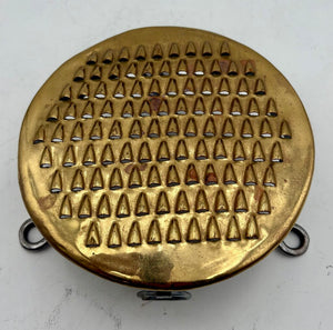 Replica 18th Century Brass & Stainless English Footed Grater