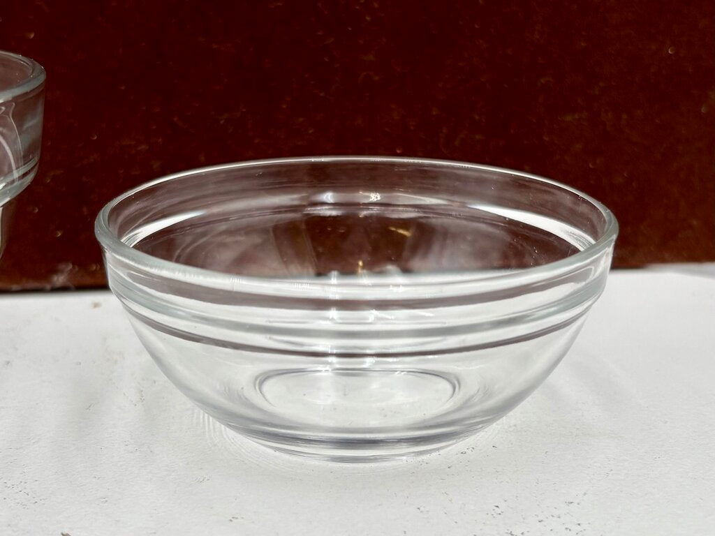 3 Piece Clear Glass Mixing Bowl Set (3Pcs)