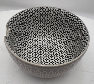 Signature Housewares Inc. Green Patterned Noodle Bowl 24oz.
