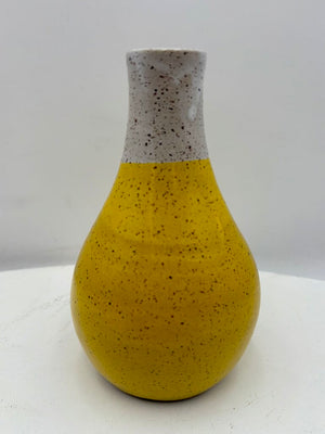 Rachael Pots NYC Yellow Glaze Bud Vase 6" Stamped Bottom