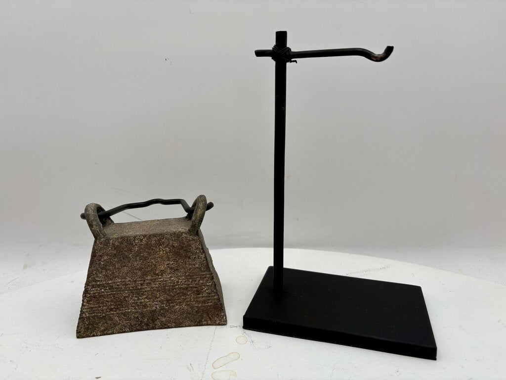 Cast Bronze Replica Antique Cattle Bell on Hanging Stand (3Pcs)