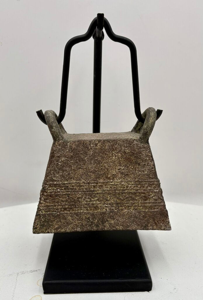 Cast Bronze Replica Antique Cattle Bell on Hanging Stand (3Pcs)