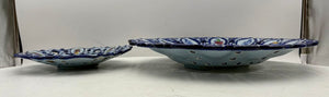 RCCL Portugal Blue Floral Pierced Decorative Plate Set (2Pcs)