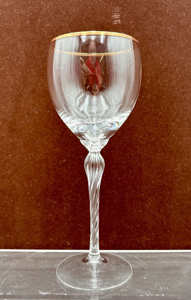 Lenox Monroe Gold Trim Crystal Wine Glass 7.6" (8Pcs)