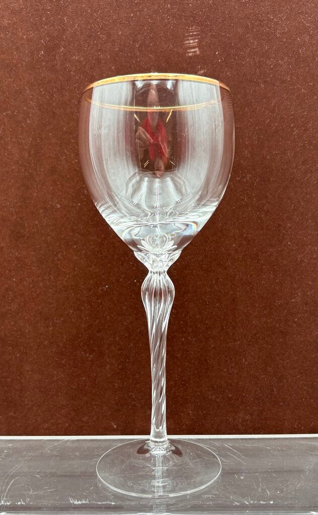 Lenox Monroe Gold Trim Crystal Wine Glass 7.6" (8Pcs)