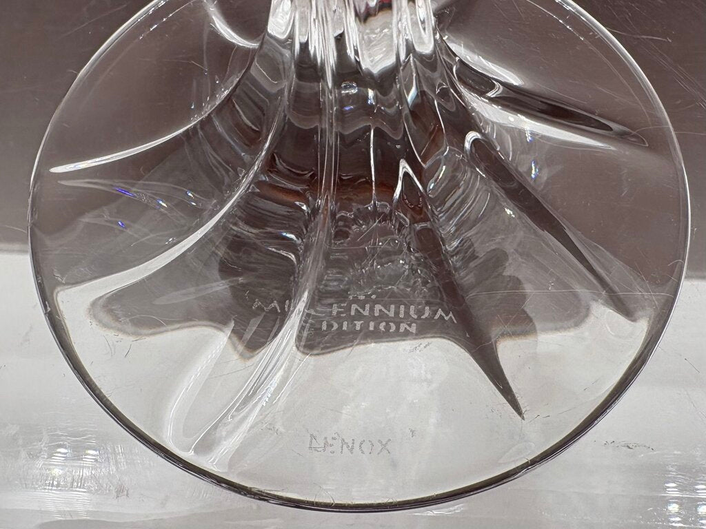 Lenox Millennium Gold Trim Crystal Champagne Flutes 9.1" (PAIR)