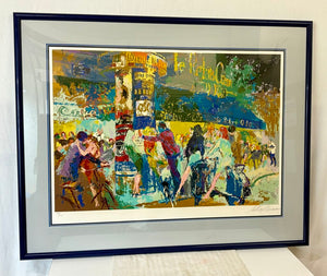 Leroy Neiman " Left Bank Cafe' Paris 1987 Serigraph #294/375 Signed