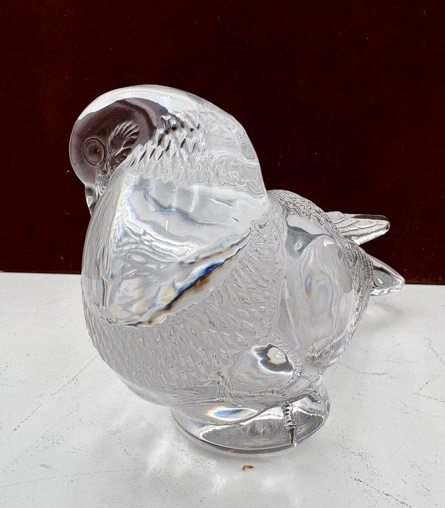 Lalique Lifesize Crystal Pigeon Set (2Pcs)