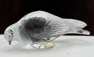 Lalique Lifesize Crystal Pigeon Set (2Pcs)