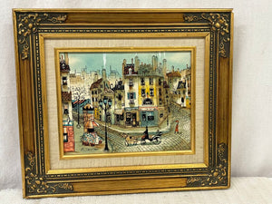 Peter Jannsen "Side Street" Original Oil on Canvas Signed w/ Cert.