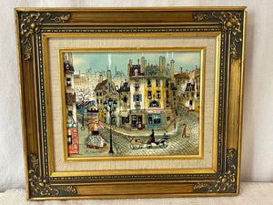 Peter Jannsen "Side Street" Original Oil on Canvas Signed w/ Cert.