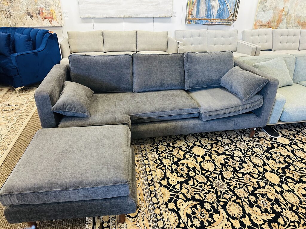 Modern 2 Piece Reversable Chaise Sectional Sofa57.48 X 33.85 X 60.23
