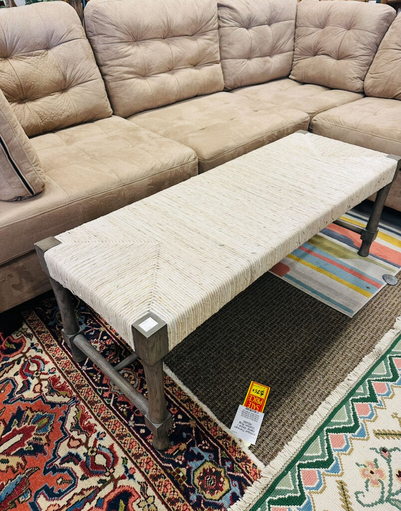 Bernhardt Interiors Rustic Gray Wash Bench Orig. $1176