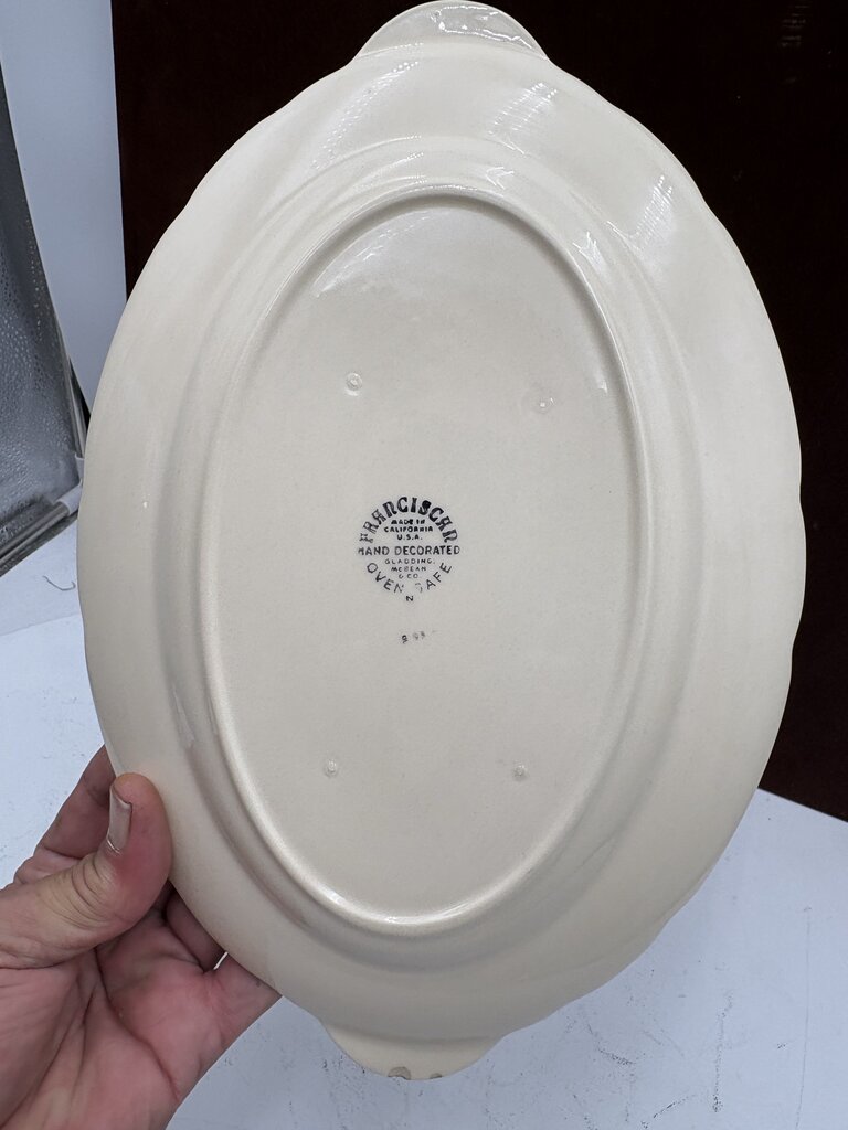 Vintage Franciscan Desert Rose USA Ca. Oval Serving Platter 12.5"
