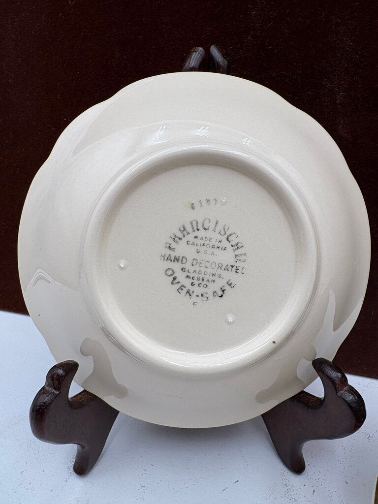 Vintage Franciscan Desert Rose USA Ca. Fruit/Dessert Bowl 5.25"