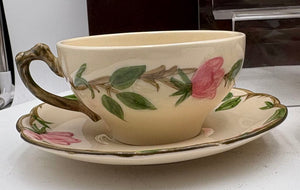 Vintage Franciscan Desert Rose USA Ca. Teacup & Saucer 8 Sets (16Pcs)