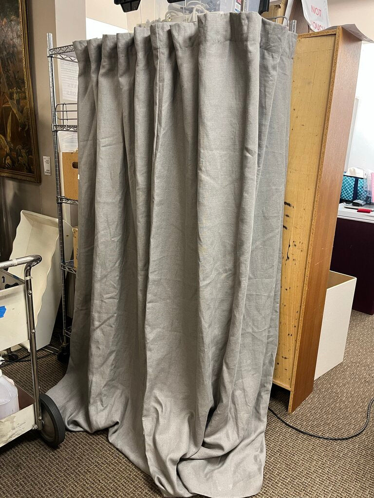 Restoration Hardware Belgian Textured Linen Drapery 87x99