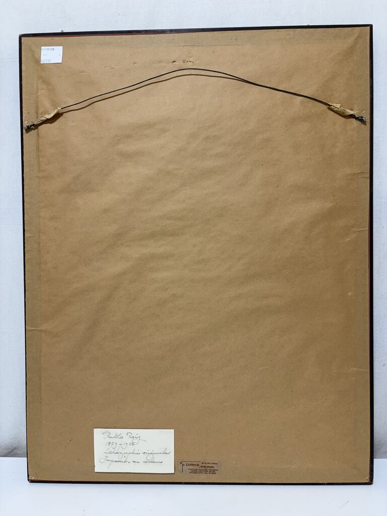 Pablo Roig "Bareback Rider Plate" #VIII Signed Original Colored Litho.