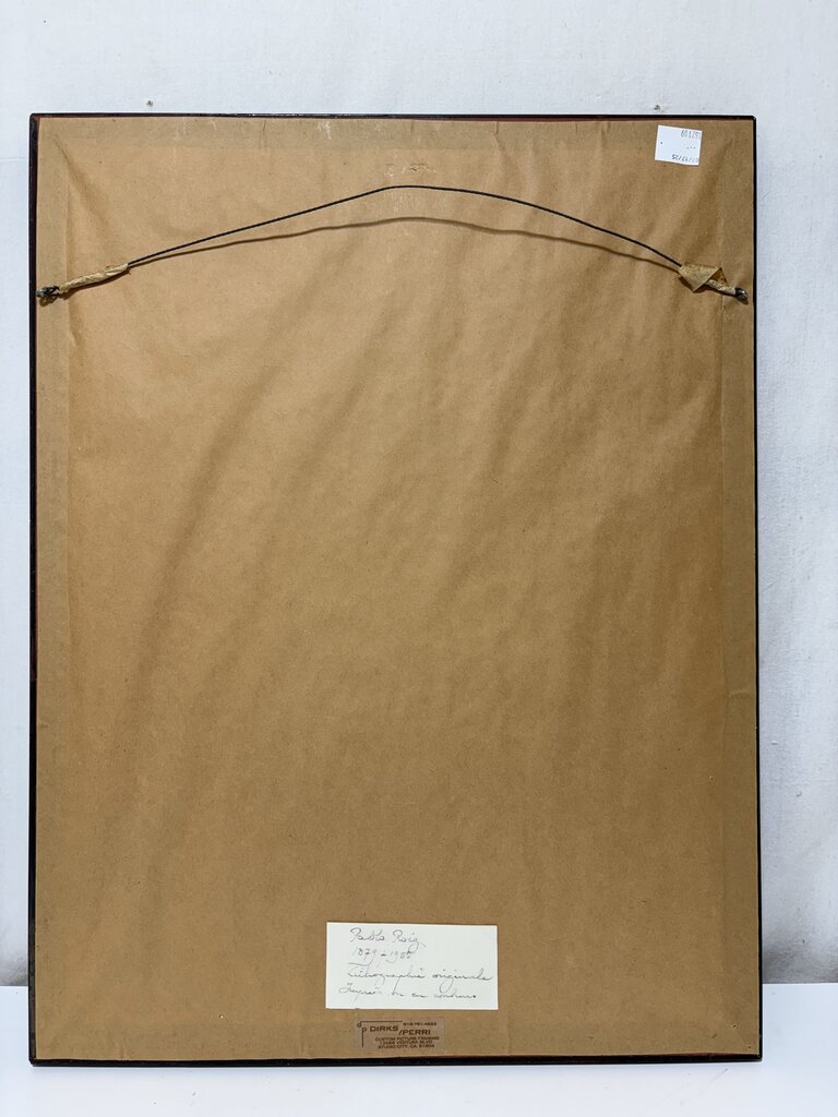 Pablo Roig "Acrobate au Cirque Plate" #VII Signed Original Colored Litho.