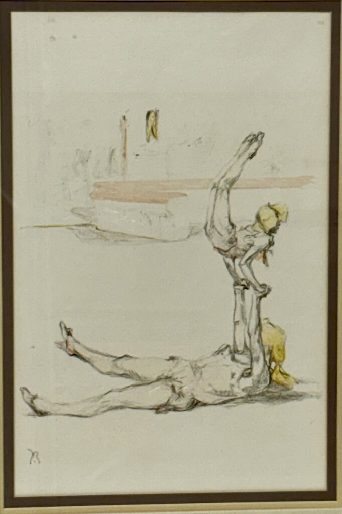 Pablo Roig "Acrobate au Cirque Plate" #VII Signed Original Colored Litho.