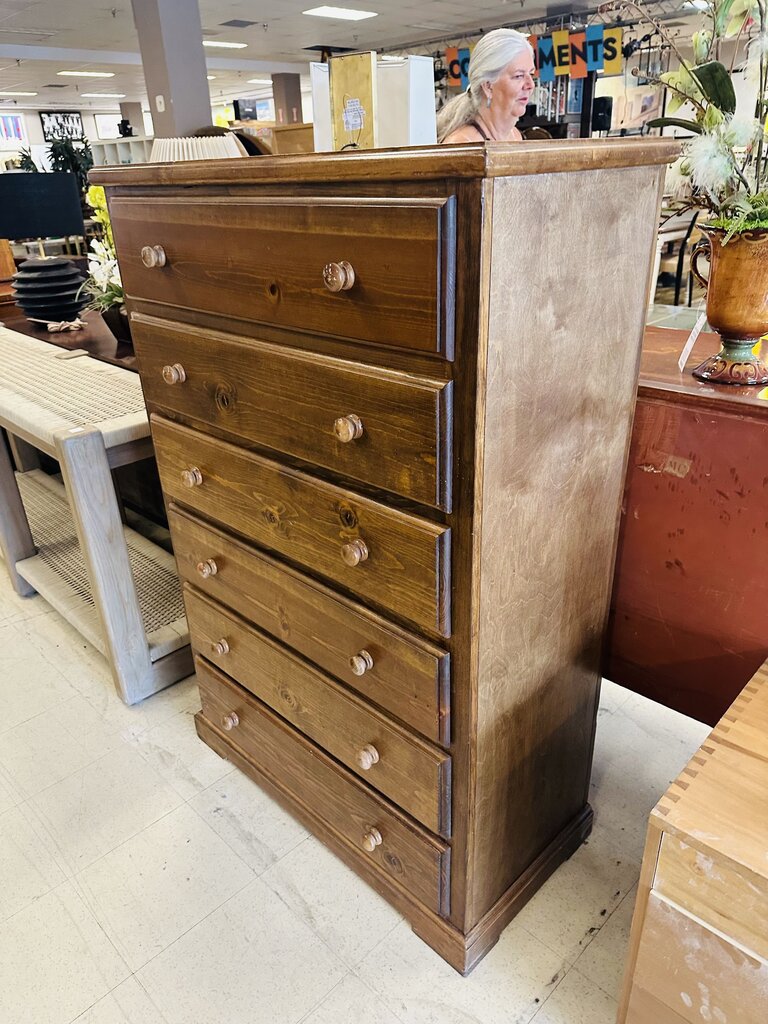 6 Drawer High Boy Dresser 38x18x57