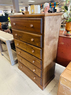 6 Drawer High Boy Dresser 38x18x57