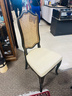 Lacquered Chinoiserie Cane Back Chair