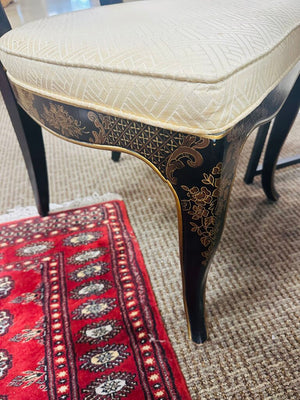 Lacquered Chinoiserie Cane Back Chair