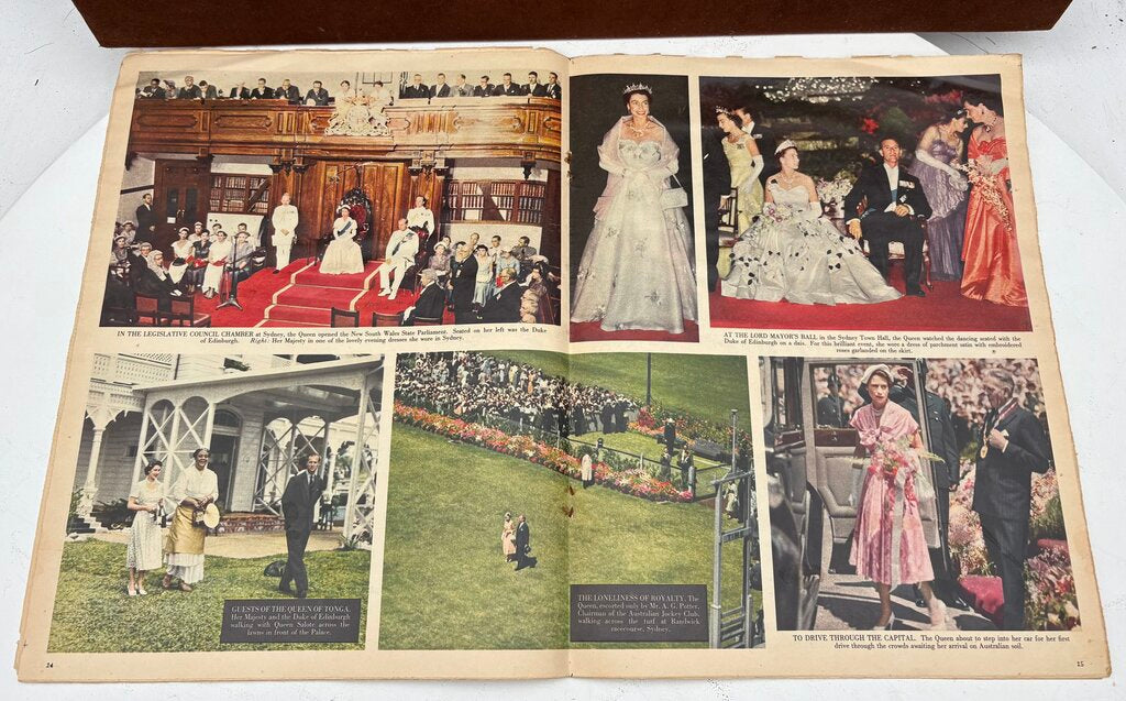 The Daily Telegraph Royal Tour Picture Supplement 1950's Periodical in Plastic Sleeve
