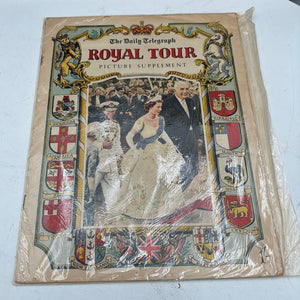 The Daily Telegraph Royal Tour Picture Supplement 1950's Periodical in Plastic Sleeve