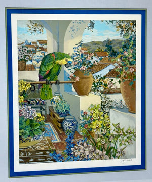 John Powell "Parrots & Rooftops" #116/295 LTD Series Signed Serigraph