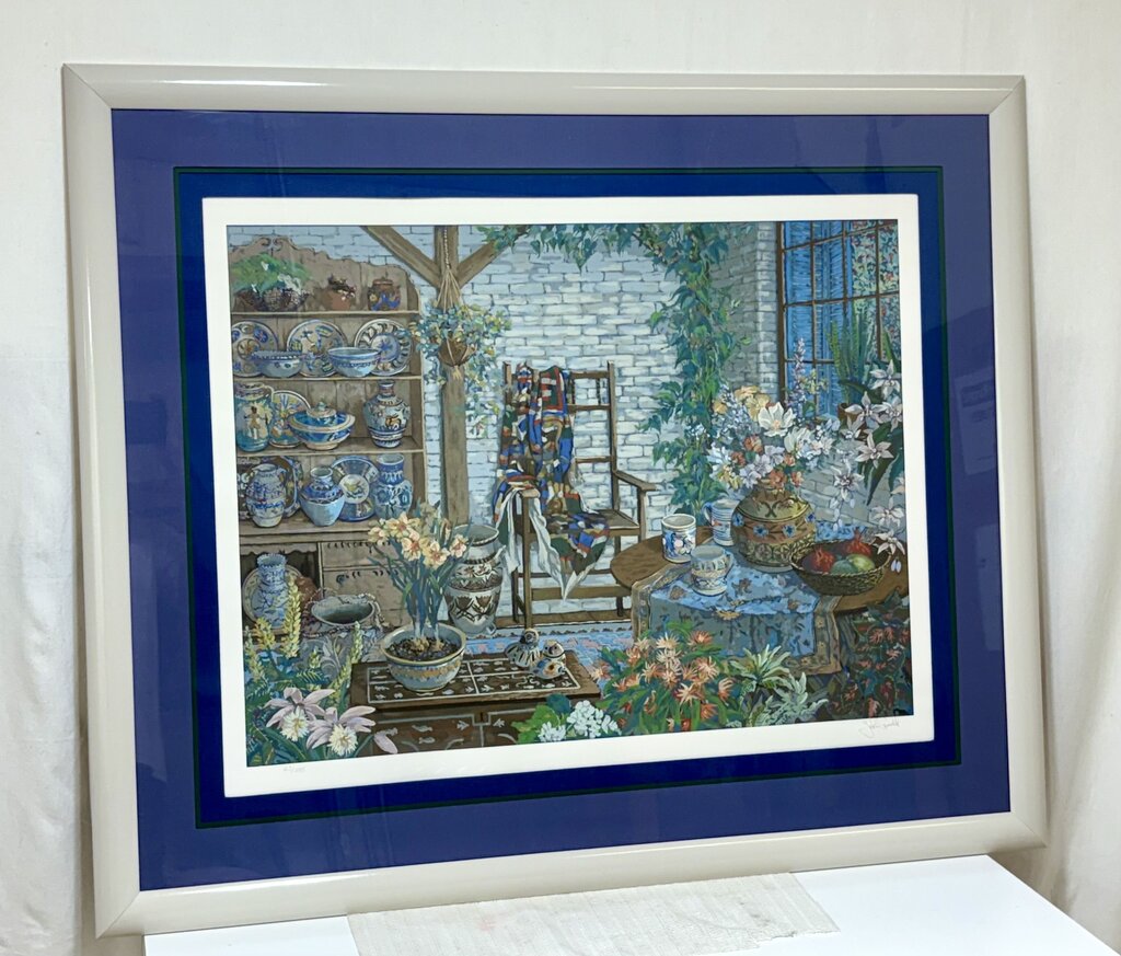John Powell "Interior with Chair" #63/295 LTD Series Signed Serigraph