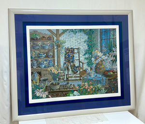 John Powell "Interior with Chair" #63/295 LTD Series Signed Serigraph