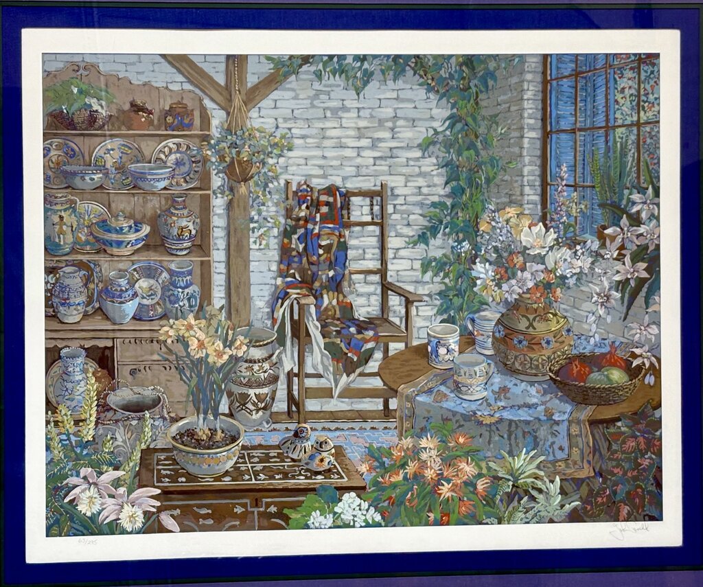 John Powell "Interior with Chair" #63/295 LTD Series Signed Serigraph