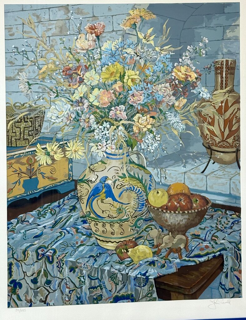 John Powell "Studio Floral" #34/295 LTD Series Signed Serigraph