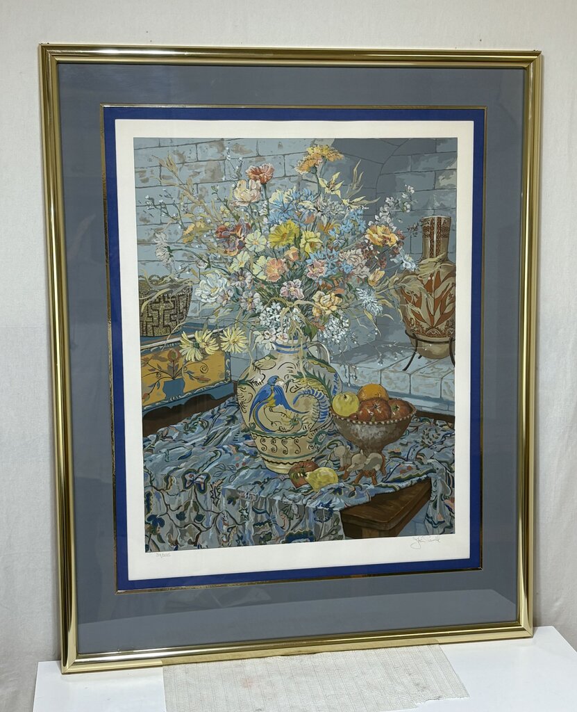 John Powell "Studio Floral" #34/295 LTD Series Signed Serigraph