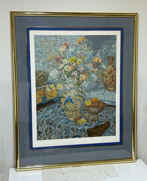 John Powell "Studio Floral" #34/295 LTD Series Signed Serigraph